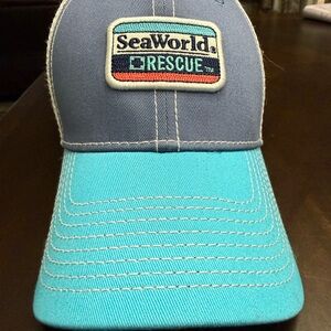 SeaWorld Rescue Blue and Teal Hat